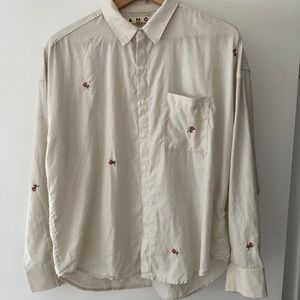 Amo button down embroidered shirt